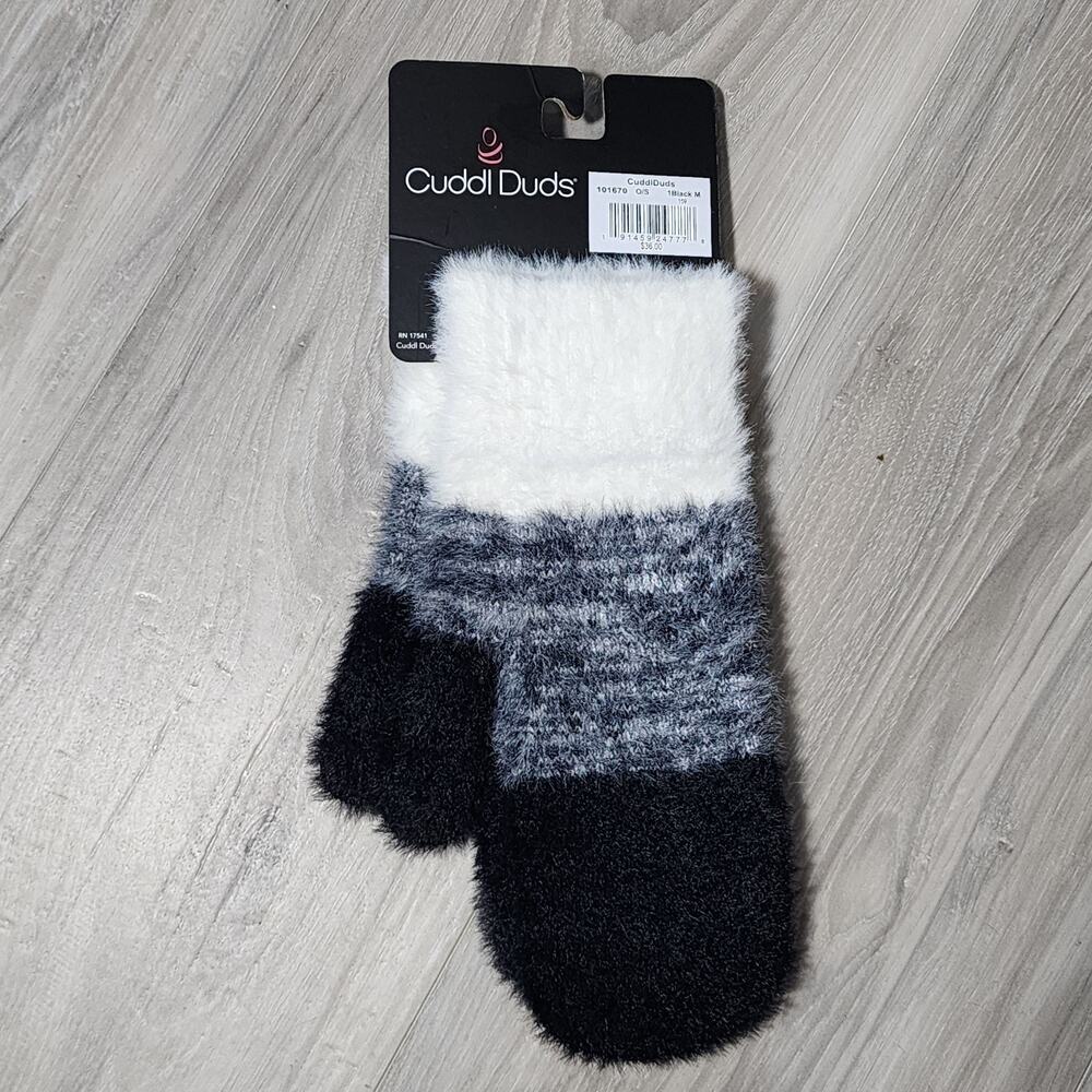Cuddl Duds Gloves Mittens Black Medium New